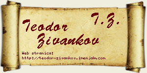 Teodor Živankov vizit kartica